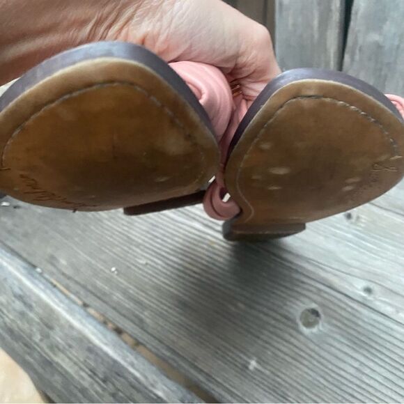 Sam Edelman Garson Leather Knot Slip On Flat Slide Sandal Dusty Pink Rose 8.5 - Picture 5 of 7